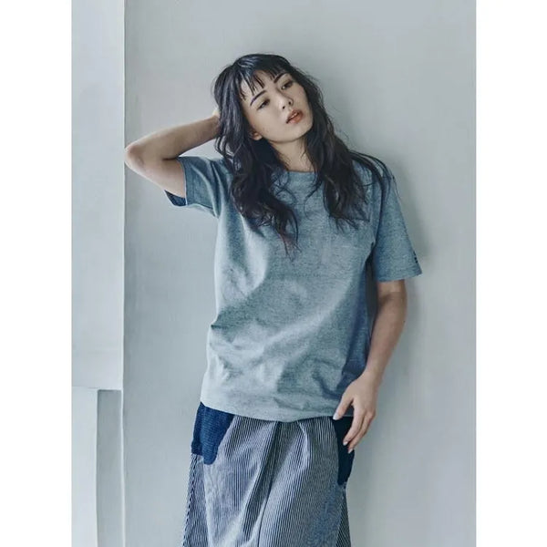 デニムリサイクル半袖Tシャツ